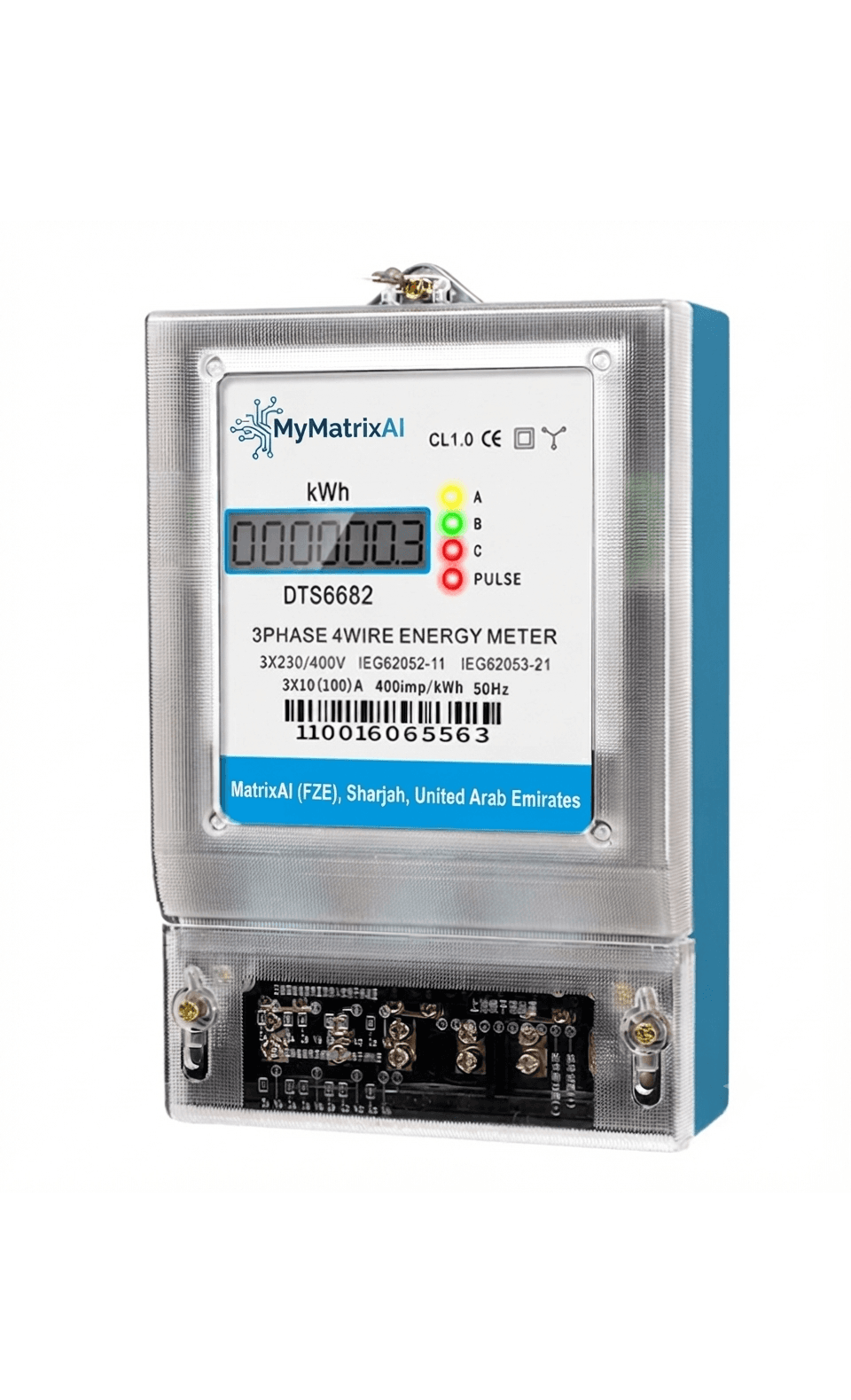 Three Phase LoRaWAN Wall Mount Energy Meter
